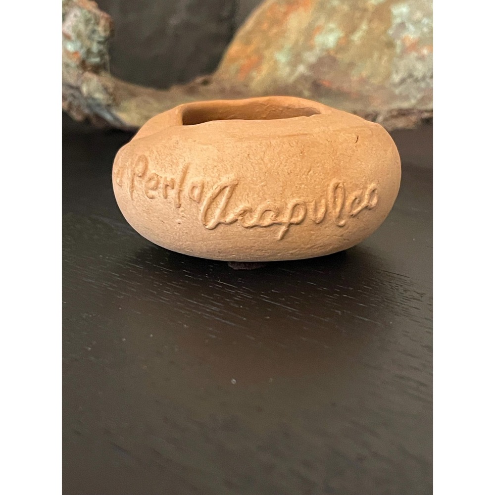 Vintage Ashtray - Clay Ashtray/Trinket - Hotel el Mirador - La Perla Acapulco